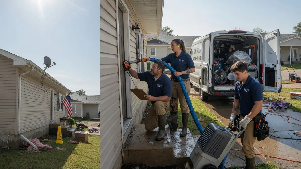 Ceiling Water Damage Restoration in Roanoke, IN near me